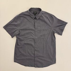 Grey Retrofit SS XXL Men’s Button Shirt Short Sleeve Extra Large